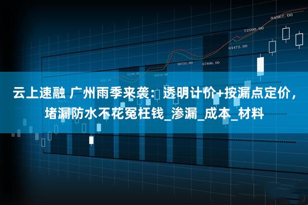 云上速融 广州雨季来袭：透明计价+按漏点定价，堵漏防水不花冤枉钱_渗漏_成本_材料